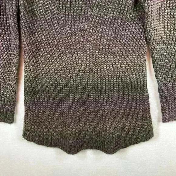 prAna Knit Tunic Sweater Women’s Sz M Purple/Black/Gray Acrylic/Poly/Wool - Picture 5 of 10
